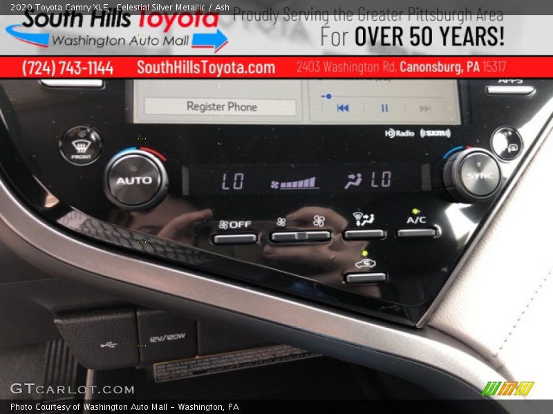 Celestial Silver Metallic / Ash 2020 Toyota Camry XLE