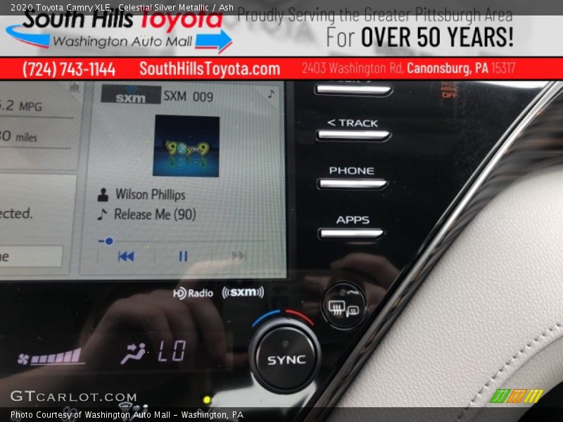 Celestial Silver Metallic / Ash 2020 Toyota Camry XLE