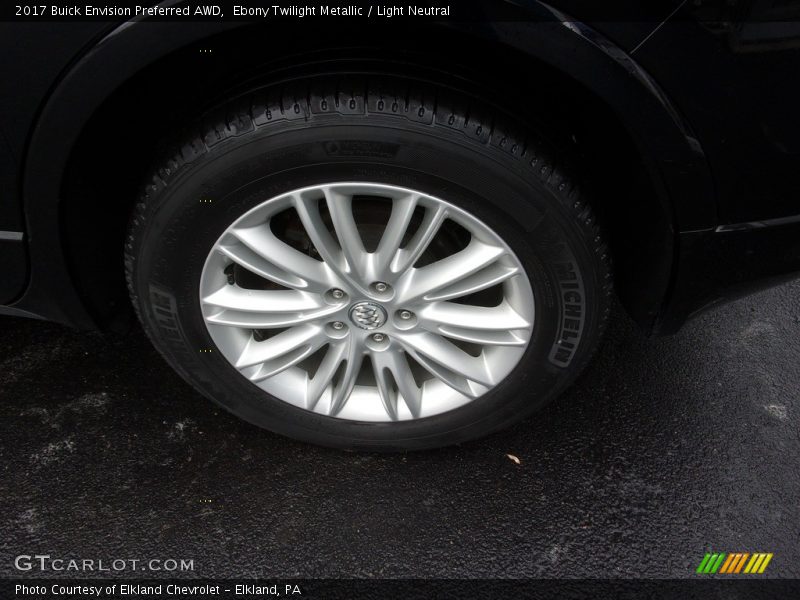 Ebony Twilight Metallic / Light Neutral 2017 Buick Envision Preferred AWD