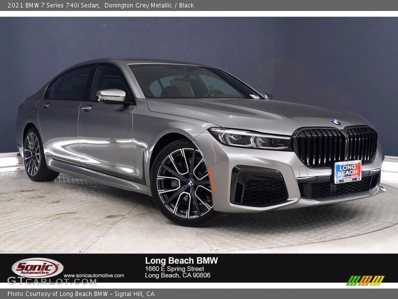 Donington Grey Metallic / Black 2021 BMW 7 Series 740i Sedan