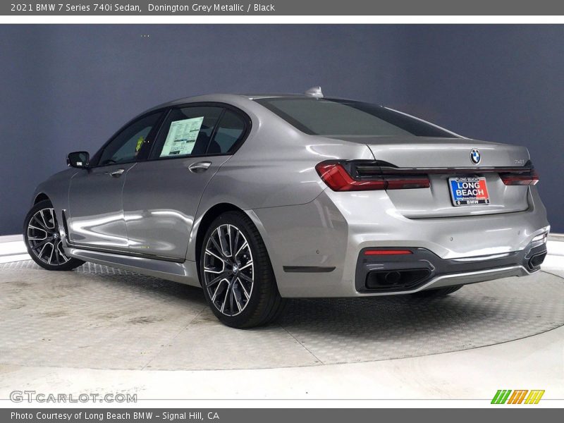 Donington Grey Metallic / Black 2021 BMW 7 Series 740i Sedan