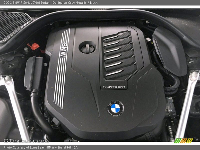 Donington Grey Metallic / Black 2021 BMW 7 Series 740i Sedan