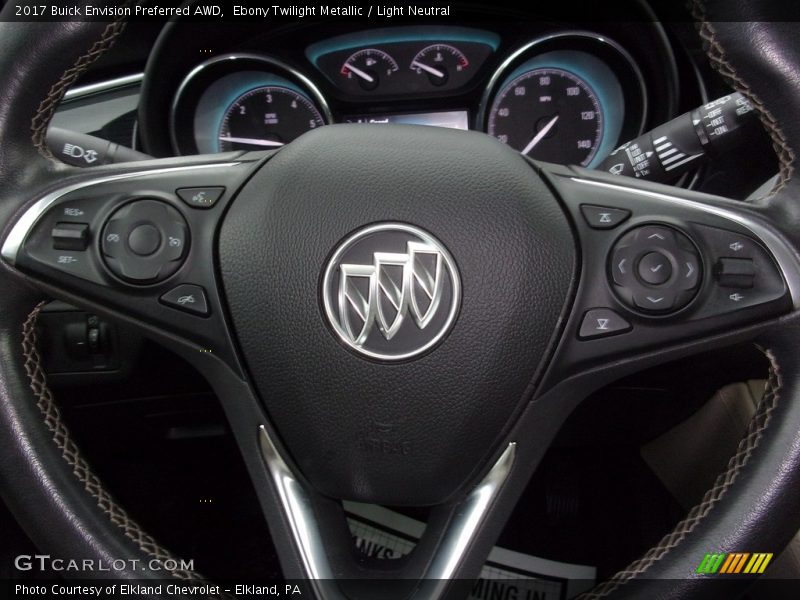 Ebony Twilight Metallic / Light Neutral 2017 Buick Envision Preferred AWD