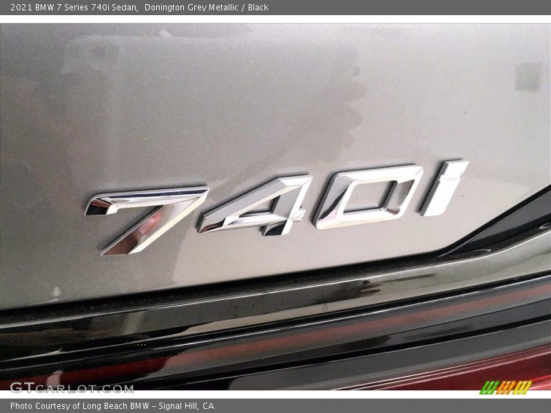 Donington Grey Metallic / Black 2021 BMW 7 Series 740i Sedan