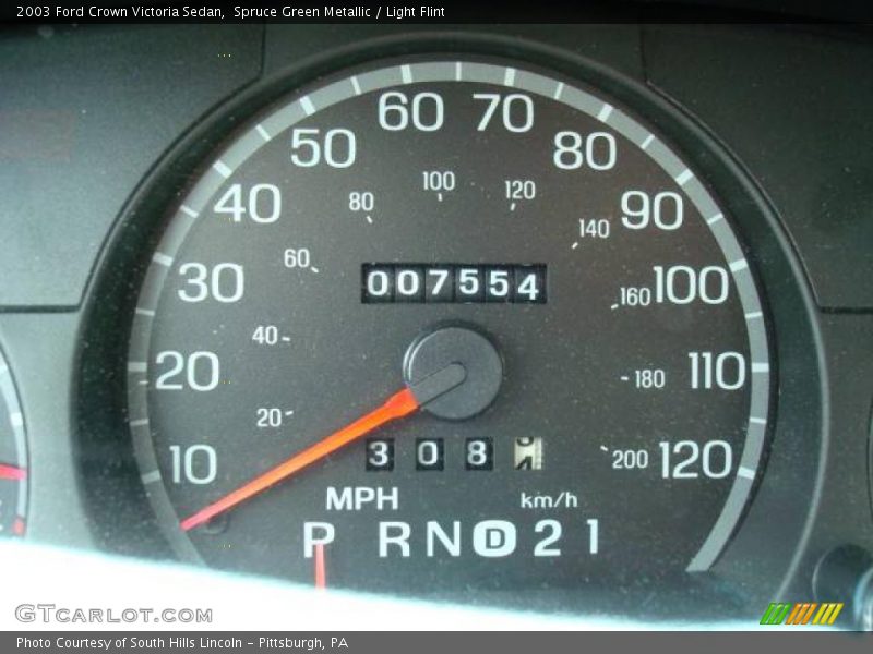 Spruce Green Metallic / Light Flint 2003 Ford Crown Victoria Sedan