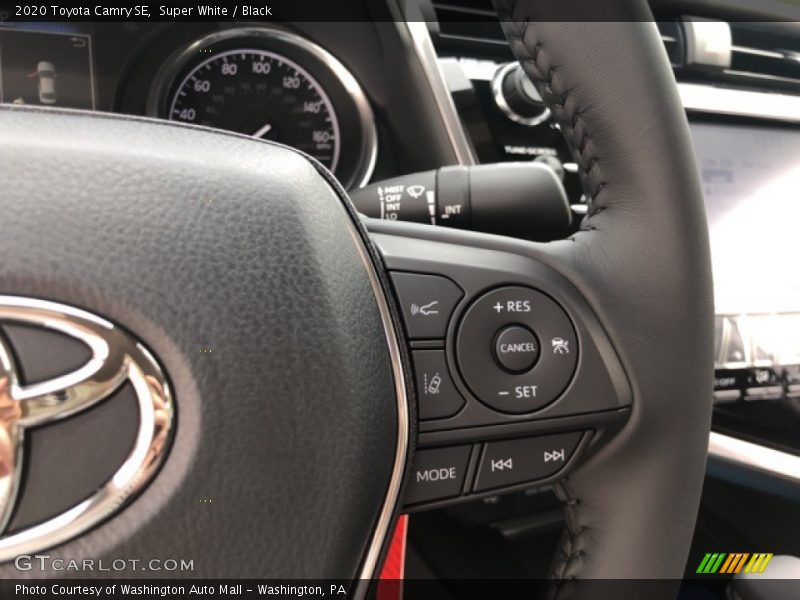 Super White / Black 2020 Toyota Camry SE