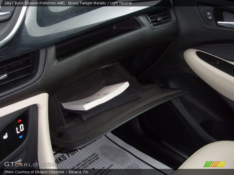 Ebony Twilight Metallic / Light Neutral 2017 Buick Envision Preferred AWD