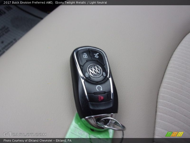 Ebony Twilight Metallic / Light Neutral 2017 Buick Envision Preferred AWD