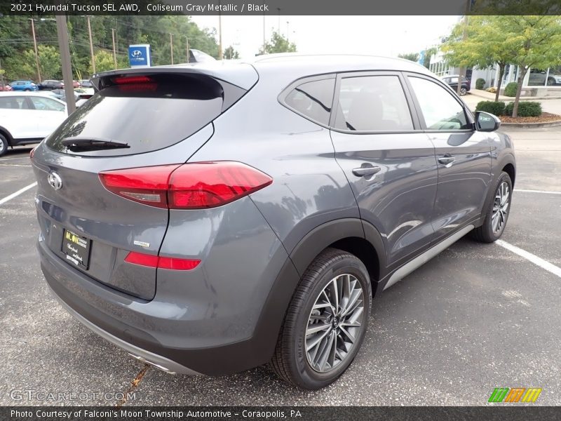 Coliseum Gray Metallic / Black 2021 Hyundai Tucson SEL AWD
