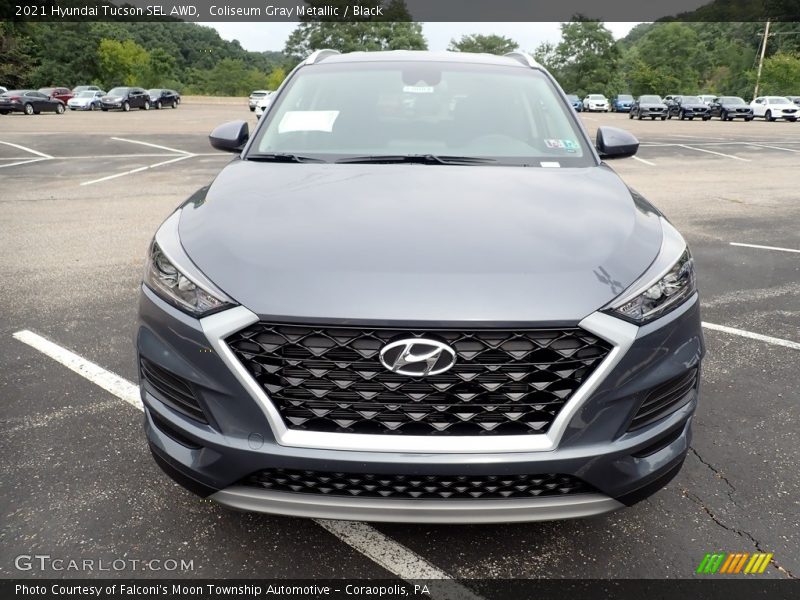 Coliseum Gray Metallic / Black 2021 Hyundai Tucson SEL AWD