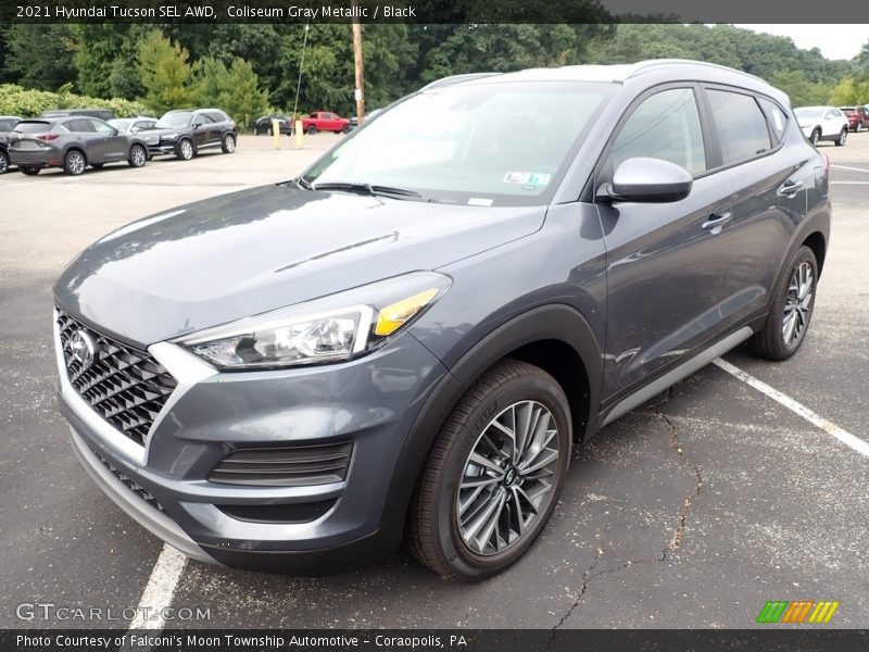 Coliseum Gray Metallic / Black 2021 Hyundai Tucson SEL AWD