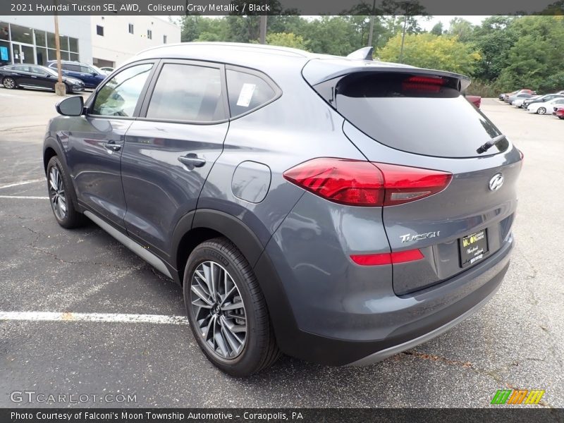 Coliseum Gray Metallic / Black 2021 Hyundai Tucson SEL AWD