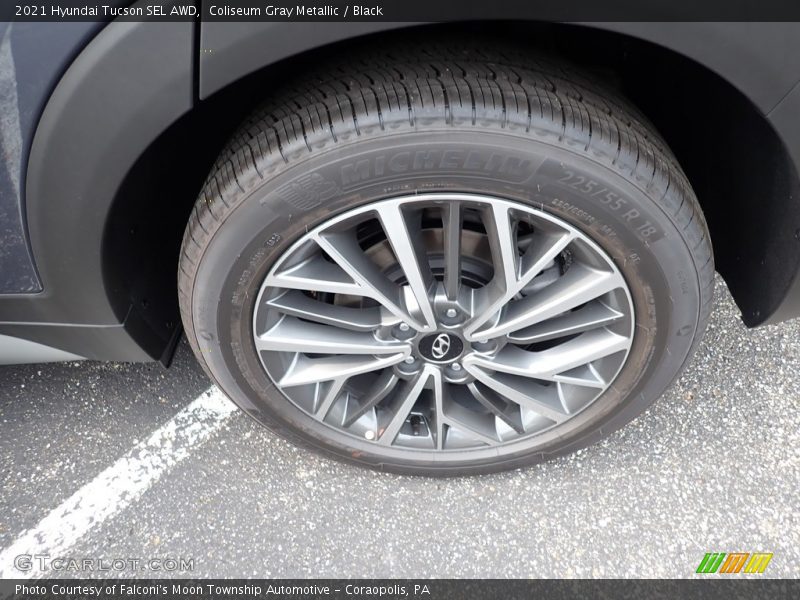 Coliseum Gray Metallic / Black 2021 Hyundai Tucson SEL AWD