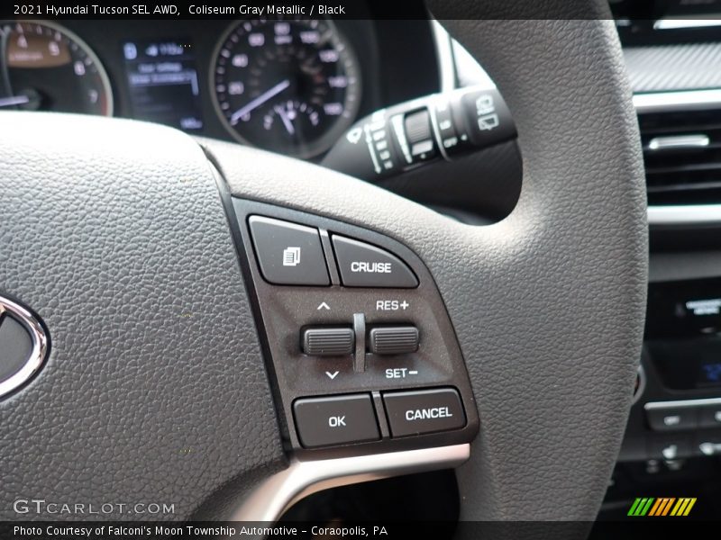Coliseum Gray Metallic / Black 2021 Hyundai Tucson SEL AWD