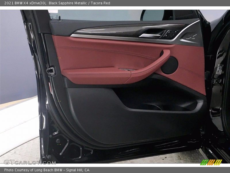 Black Sapphire Metallic / Tacora Red 2021 BMW X4 xDrive30i
