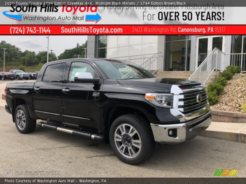 Midnight Black Metallic / 1794 Edition Brown/Black 2020 Toyota Tundra 1794 Edition CrewMax 4x4