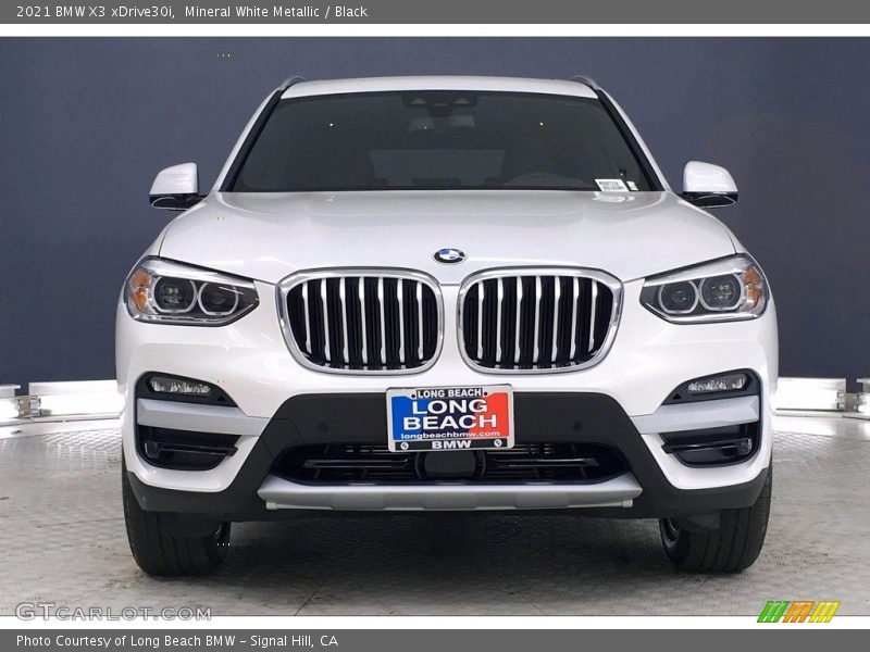 Mineral White Metallic / Black 2021 BMW X3 xDrive30i