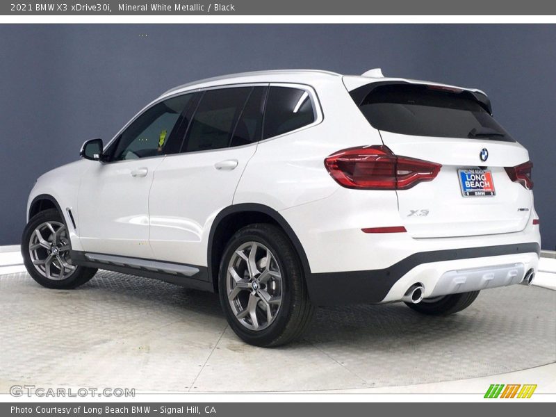 Mineral White Metallic / Black 2021 BMW X3 xDrive30i