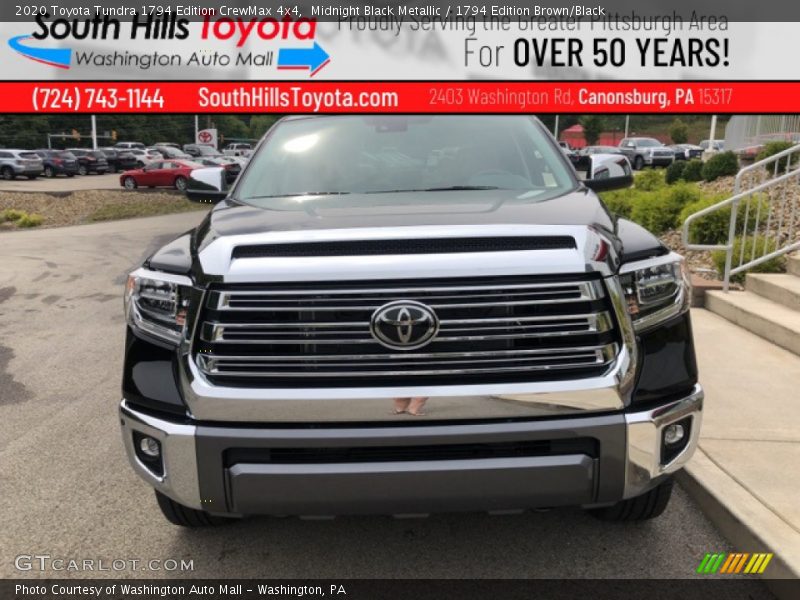 Midnight Black Metallic / 1794 Edition Brown/Black 2020 Toyota Tundra 1794 Edition CrewMax 4x4