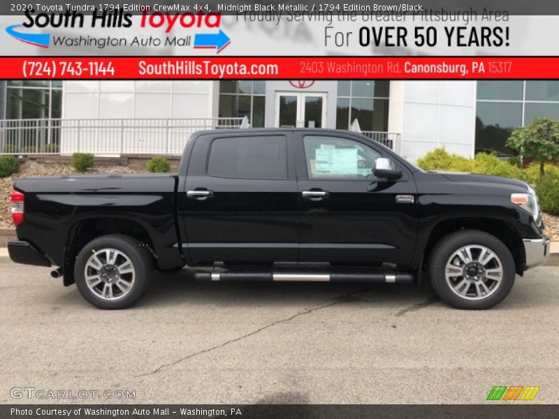 Midnight Black Metallic / 1794 Edition Brown/Black 2020 Toyota Tundra 1794 Edition CrewMax 4x4