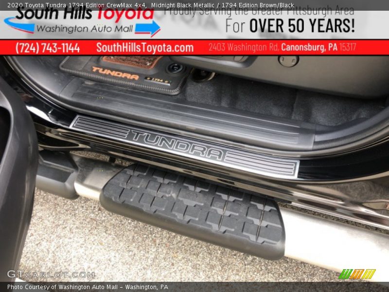 Midnight Black Metallic / 1794 Edition Brown/Black 2020 Toyota Tundra 1794 Edition CrewMax 4x4
