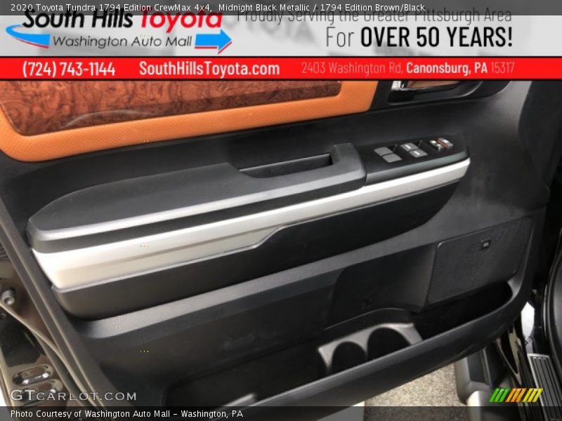 Midnight Black Metallic / 1794 Edition Brown/Black 2020 Toyota Tundra 1794 Edition CrewMax 4x4