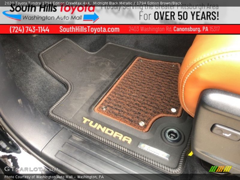 Midnight Black Metallic / 1794 Edition Brown/Black 2020 Toyota Tundra 1794 Edition CrewMax 4x4