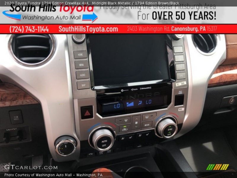 Midnight Black Metallic / 1794 Edition Brown/Black 2020 Toyota Tundra 1794 Edition CrewMax 4x4