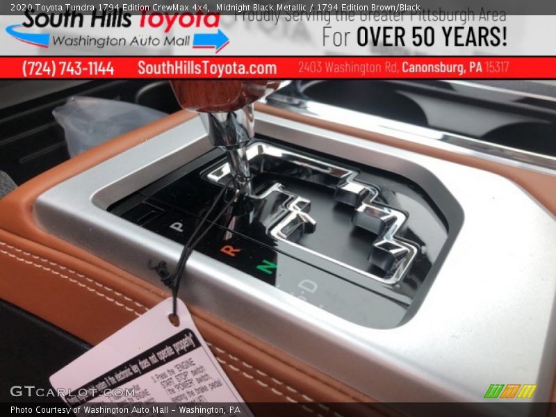 Midnight Black Metallic / 1794 Edition Brown/Black 2020 Toyota Tundra 1794 Edition CrewMax 4x4