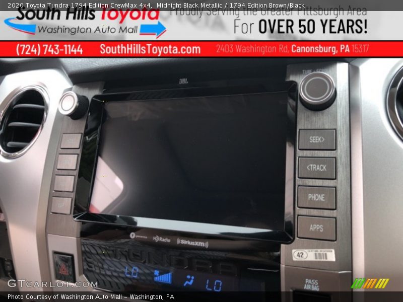 Midnight Black Metallic / 1794 Edition Brown/Black 2020 Toyota Tundra 1794 Edition CrewMax 4x4