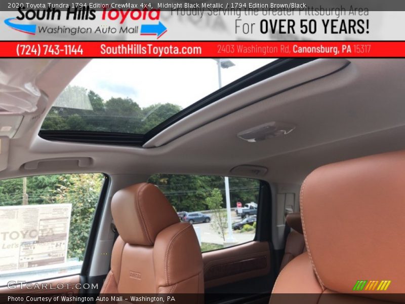 Midnight Black Metallic / 1794 Edition Brown/Black 2020 Toyota Tundra 1794 Edition CrewMax 4x4