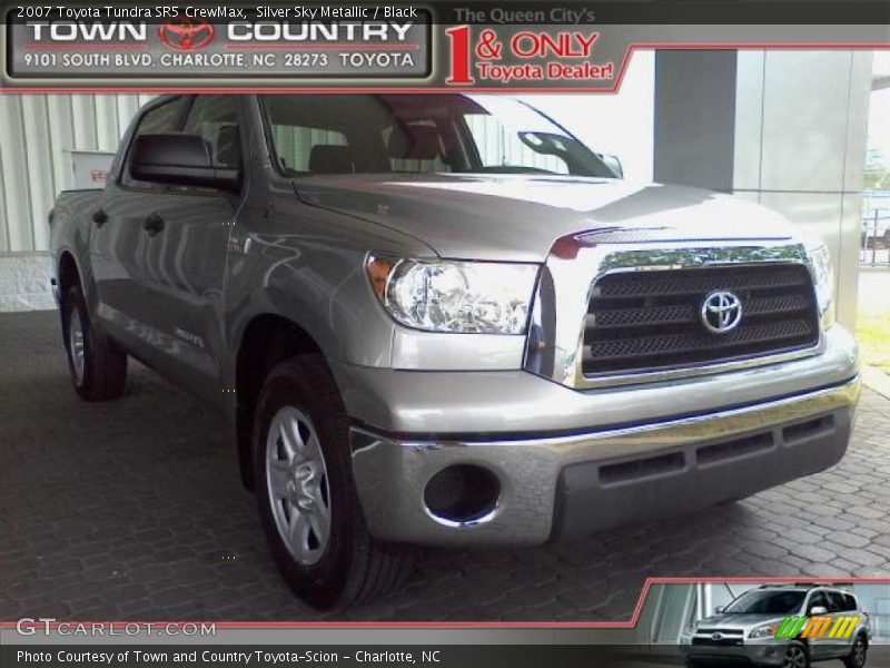 Silver Sky Metallic / Black 2007 Toyota Tundra SR5 CrewMax