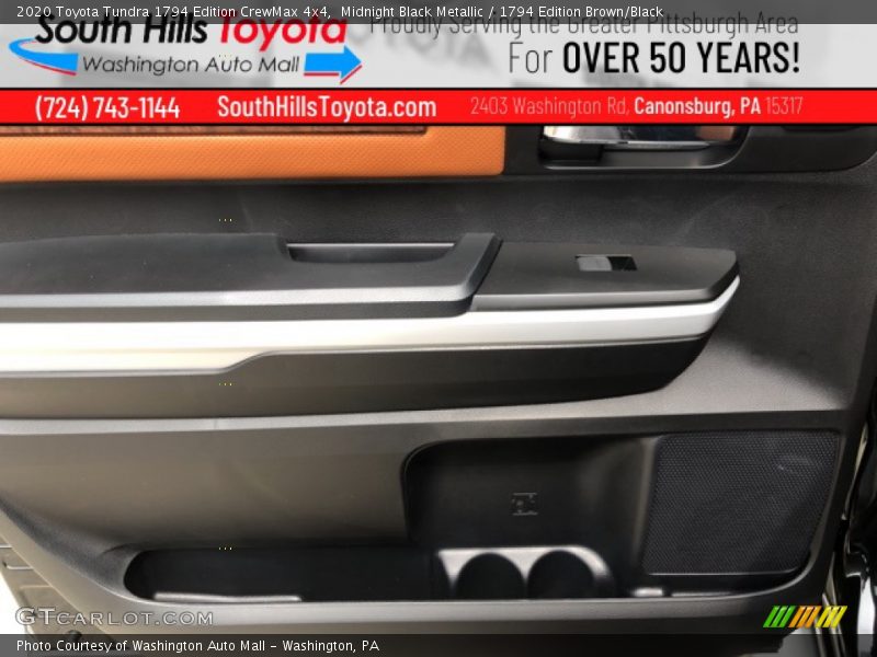 Midnight Black Metallic / 1794 Edition Brown/Black 2020 Toyota Tundra 1794 Edition CrewMax 4x4