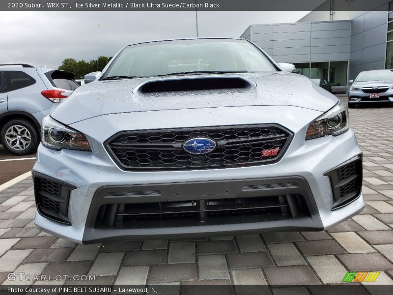Ice Silver Metallic / Black Ultra Suede/Carbon Black 2020 Subaru WRX STI