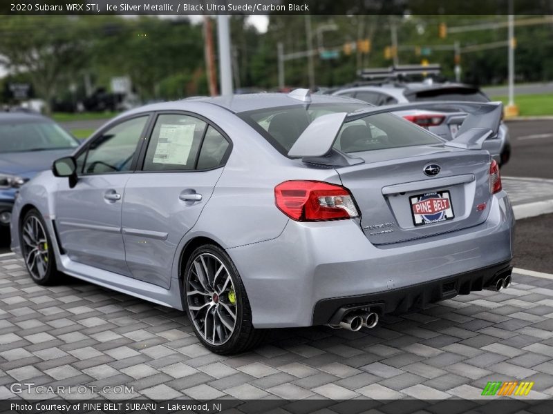 Ice Silver Metallic / Black Ultra Suede/Carbon Black 2020 Subaru WRX STI