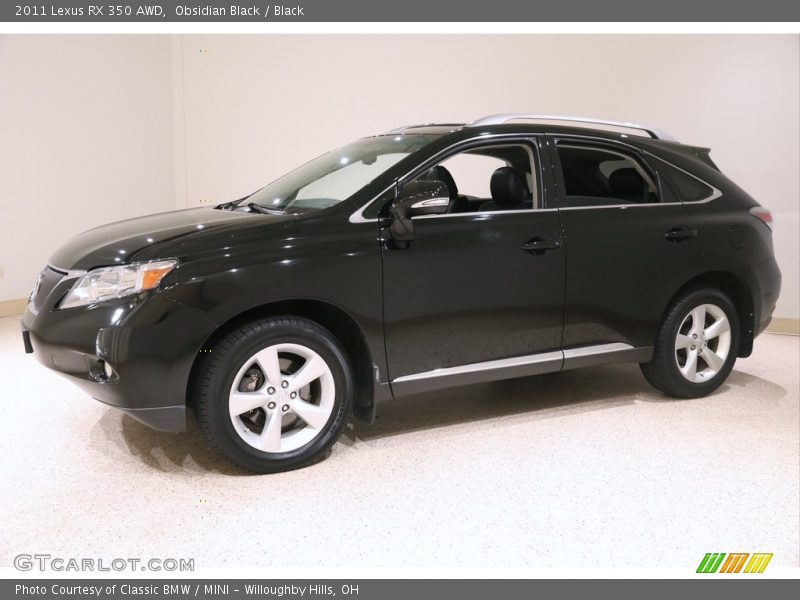 Obsidian Black / Black 2011 Lexus RX 350 AWD