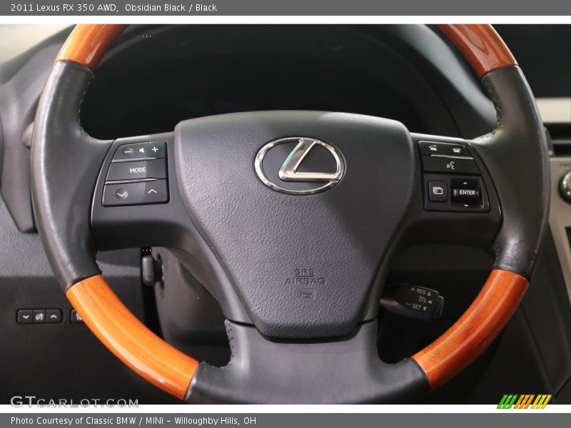 Obsidian Black / Black 2011 Lexus RX 350 AWD