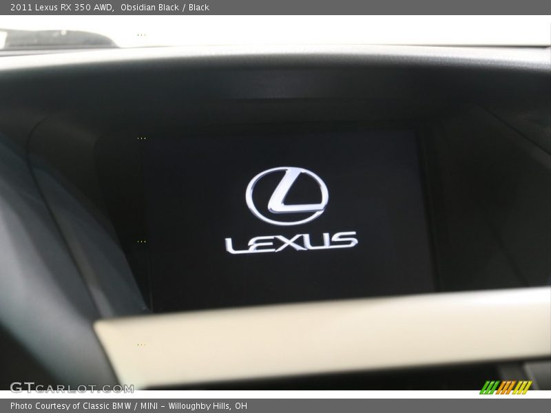 Obsidian Black / Black 2011 Lexus RX 350 AWD