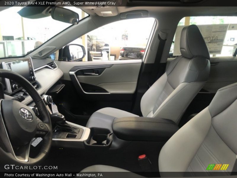 Super White / Light Gray 2020 Toyota RAV4 XLE Premium AWD