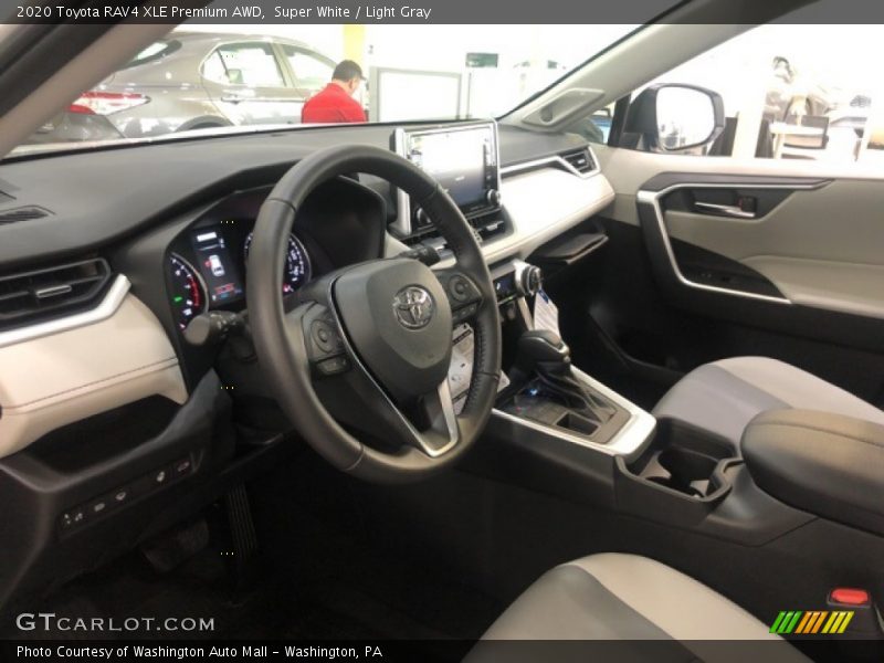 Super White / Light Gray 2020 Toyota RAV4 XLE Premium AWD