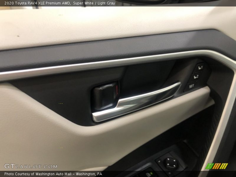 Super White / Light Gray 2020 Toyota RAV4 XLE Premium AWD