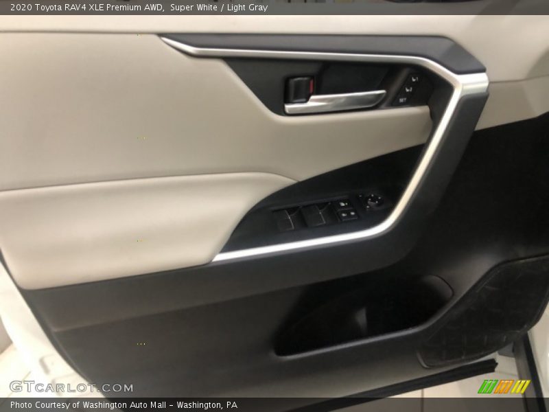 Super White / Light Gray 2020 Toyota RAV4 XLE Premium AWD