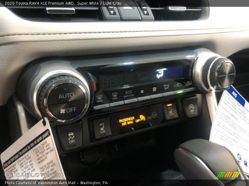 Super White / Light Gray 2020 Toyota RAV4 XLE Premium AWD