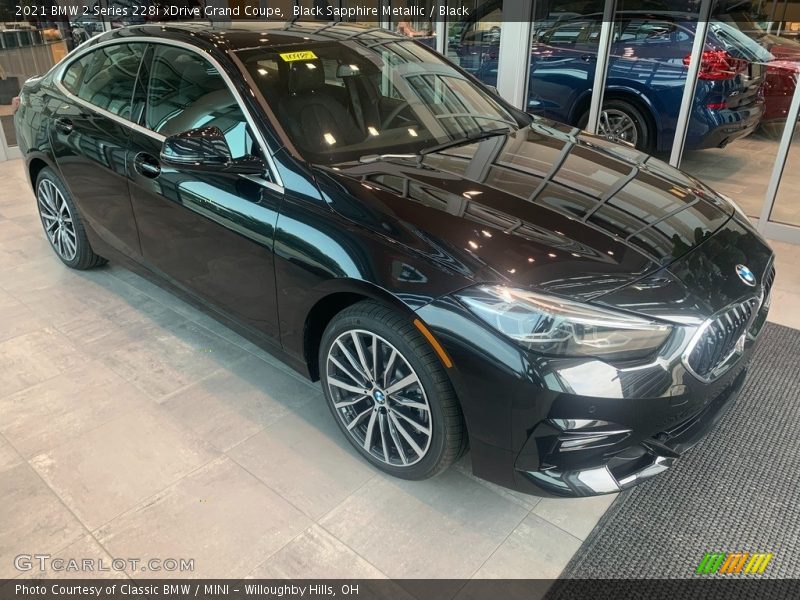 Black Sapphire Metallic / Black 2021 BMW 2 Series 228i xDrive Grand Coupe