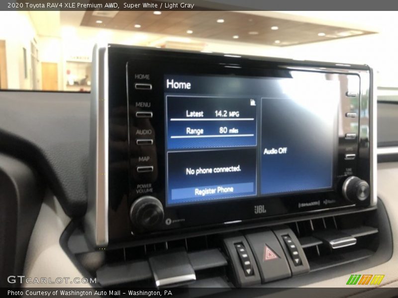 Super White / Light Gray 2020 Toyota RAV4 XLE Premium AWD