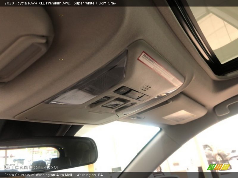 Super White / Light Gray 2020 Toyota RAV4 XLE Premium AWD