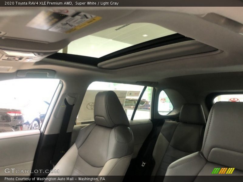 Super White / Light Gray 2020 Toyota RAV4 XLE Premium AWD