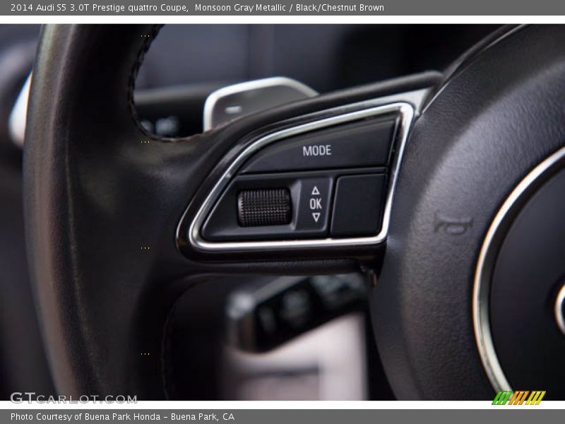 Monsoon Gray Metallic / Black/Chestnut Brown 2014 Audi S5 3.0T Prestige quattro Coupe