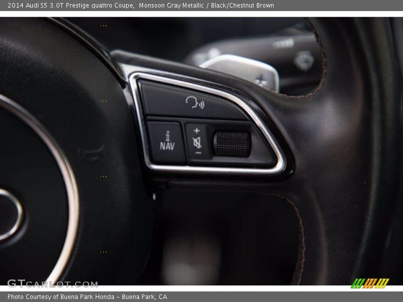 Monsoon Gray Metallic / Black/Chestnut Brown 2014 Audi S5 3.0T Prestige quattro Coupe