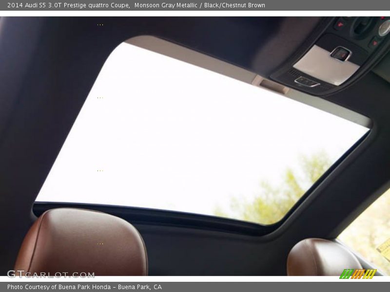 Monsoon Gray Metallic / Black/Chestnut Brown 2014 Audi S5 3.0T Prestige quattro Coupe